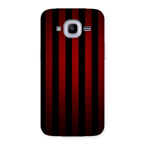 Red Black Stripes Back Case for Samsung Galaxy J2 2016